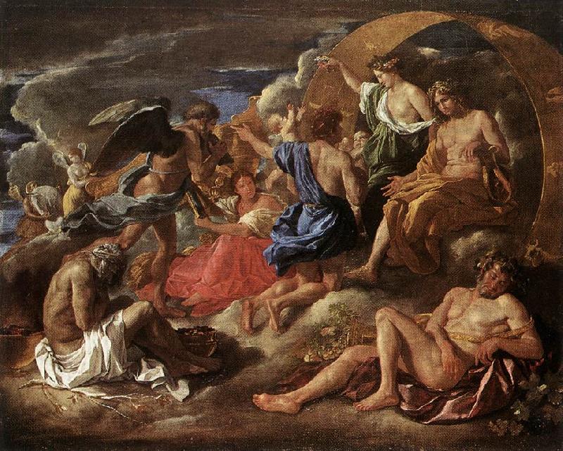 POUSSIN, Nicolas Helios and Phaeton with Saturn and the Four Seasons sf